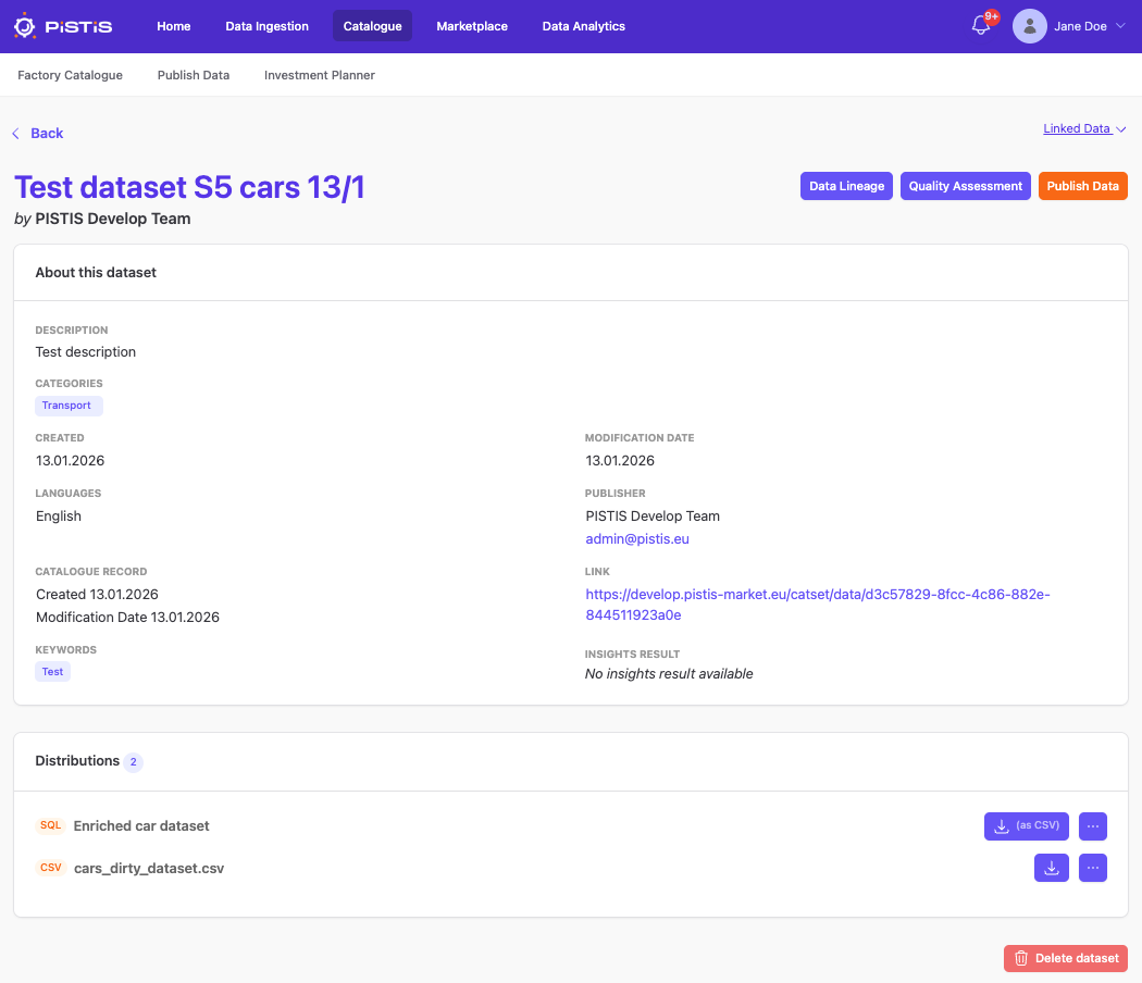 Dataset details