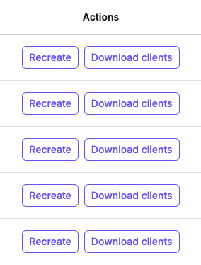 Actions Factory Registry Actions